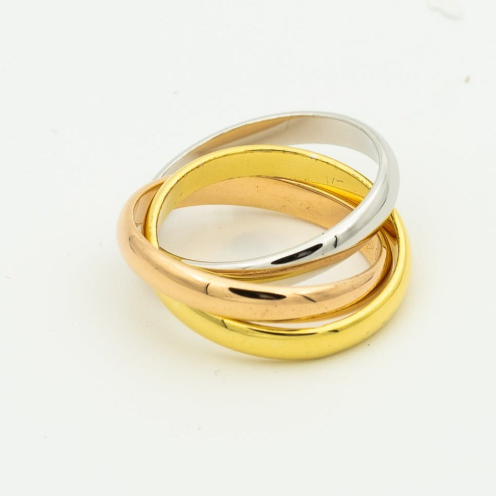 [Clover Jewelry]TRINITY RING GOLD PINK GOLD SILVER