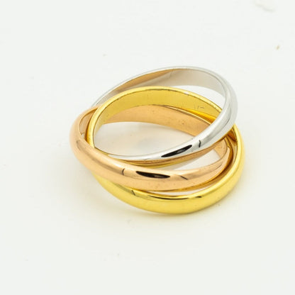 [Clover Jewelry]TRINITY RING GOLD PINK GOLD SILVER