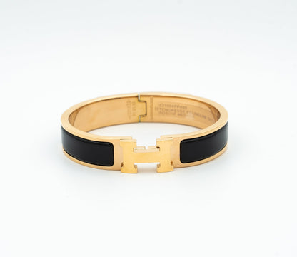 [Clover Jewelry]H BLACK BRACELET