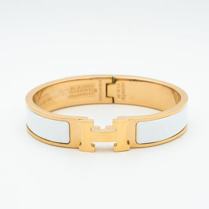 [Clover Jewelry]H WHITE BRACELET
