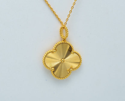 [CLOVER JEWELRY]CLOVER 25MM PEDANT NECKLACE GOLD
