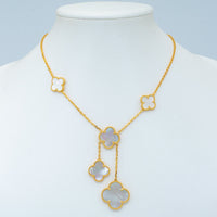 [CLOVER JEWELRY]CLOVER MOTHER OF PEARL NECKLACE 6 MOTIF