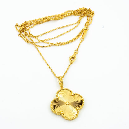 [CLOVER JEWELRY]CLOVER 25MM PEDANT NECKLACE GOLD