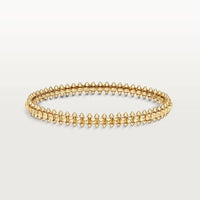 [Clover Jewelry]CLASH & Clover Laser 5-Motif & LOVE Brushed Bracelet Stack Set