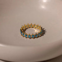 Marquise Infinity Birthstone Ring