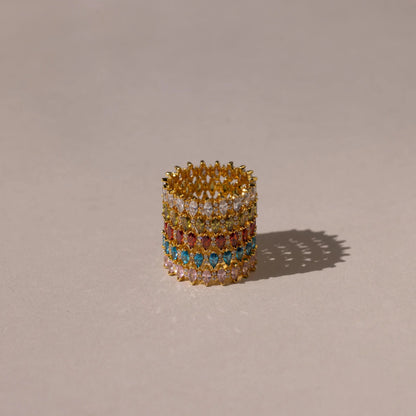 Marquise Infinity Birthstone Ring