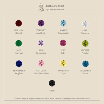 Birthstone Tennis Ring Set
