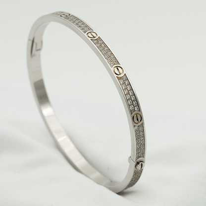 [Clover Jewelry]LOVE BRACELET 3.65MM DIAMOND-PAVED