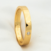 [Clover Jewelry]LOVE RING 4MM 1 DIAMOND