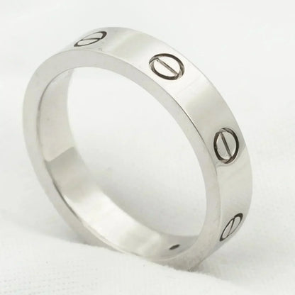 [Clover Jewelry]LOVE RING 4MM 1 DIAMOND SILVER
