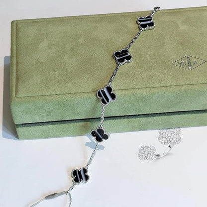 [CLOVER JEWELRY] CLOVER 5 MOTIF PULSAR STONE BRACELET COLLECTION