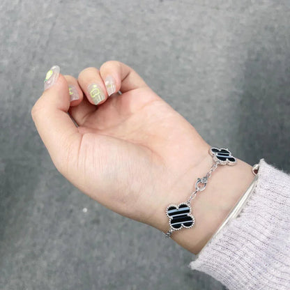 [CLOVER JEWELRY] CLOVER 5 MOTIF PULSAR STONE BRACELET COLLECTION