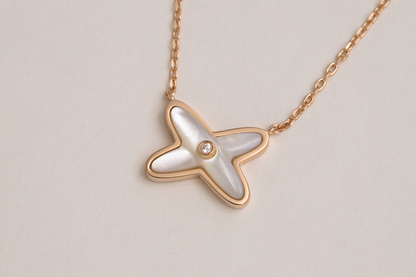 [Clover Jewelry]JEUX DE NECKLACE 1 DIAMOND