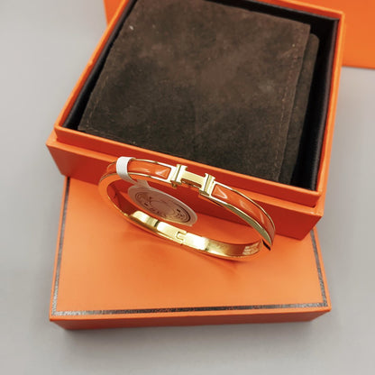 [Clover Jewelry]CLASSIC HM CLIC RED 8MM ENAMEL BRACELET