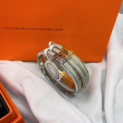 [Clover Jewelry]CLASSIC HM CLIC GREEN 8MM ENAMEL BRACELET
