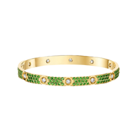 [Clover Jewelry]2026 PAVE GEMSTONE LOVE BRACELET 6.1MM 10 DIAMONDS