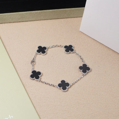 [Clover Jewelry] CLOVER 5 MOTIF ONYXS BRACELET COLLECTION
