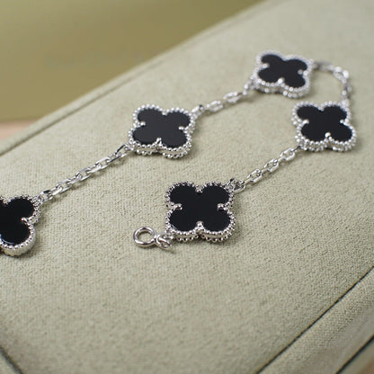 [Clover Jewelry] CLOVER 5 MOTIF ONYXS BRACELET COLLECTION