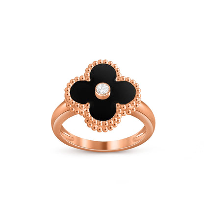 [CLOVER JEWELRY]CLOVER DIAMOND RING ROSE GOLD COLLECTION