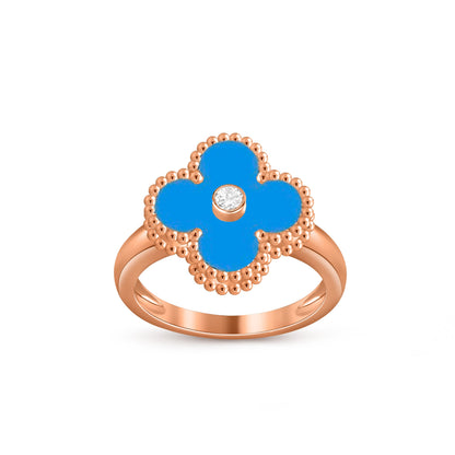 [CLOVER JEWELRY]CLOVER DIAMOND RING ROSE GOLD COLLECTION