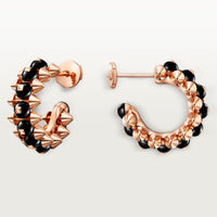 [Clover Jewelry]CLASH 7.9MM AGATE CHALCEDONY EARRINGS