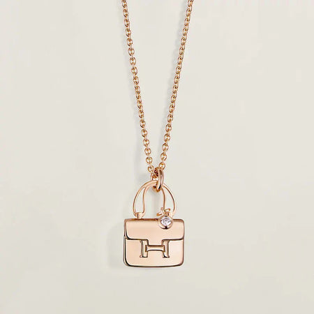 [Clover Jewelry]AMULETTE PEDANT ROSE GOLD NECKLACE