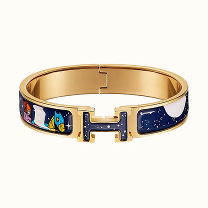 [Clover Jewelry]H STAR AND MOON BRACELET 12MM