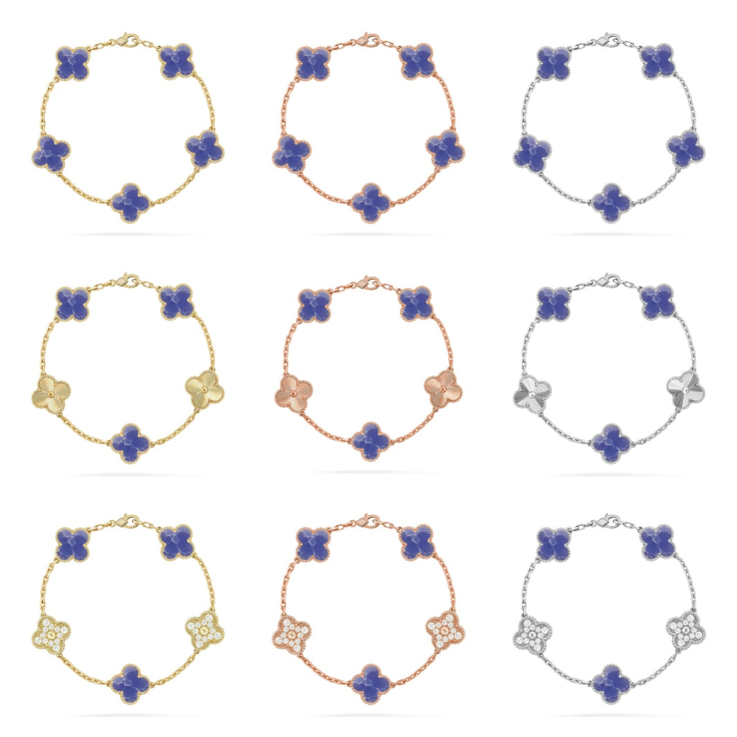 [Clover Jewelry]CLOVER 5 MOTIF BLUE VEINS BRACELET COLLECTION