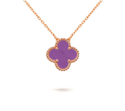 [CLOVER JEWELRY]CLOVER 15MM SINGLE FLOWER NECKLACE COLLECTION