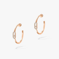 [Clover Jewelry]CREOLES MOVE UNO PM DIAMOND EARRINGS