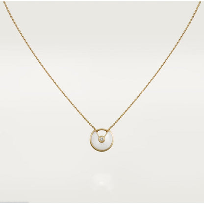 [Clover Jewelry]AMULETTE ROSE GOLD MOP NECKLACE