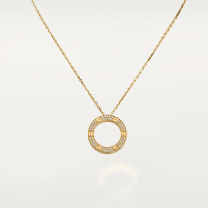 [Clover Jewelry]LOVE NECKLACE ADJUSTABLE ROSE GOLD
