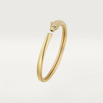 [Clover Jewelry]PANTHERE GOLD DIAMOND OPEN BRACELET