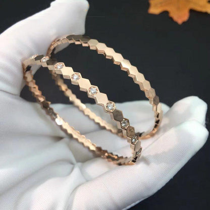 [Clover Jewelry]BEE LOVE PINK GOLD DIAMOND BRACELET