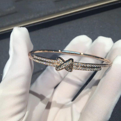 [Clover Jewelry]JEUX DE BRACELET DIAMONDS PINK GOLD