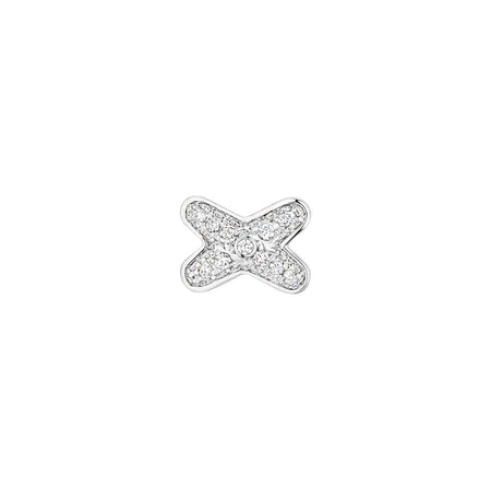 [Clover Jewelry]JEUX DE SILVER DIAMOND EARRINGS