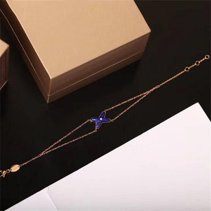 [Clover Jewelry]Hollow Design Four-Leaf Clover Flower Shape Ring