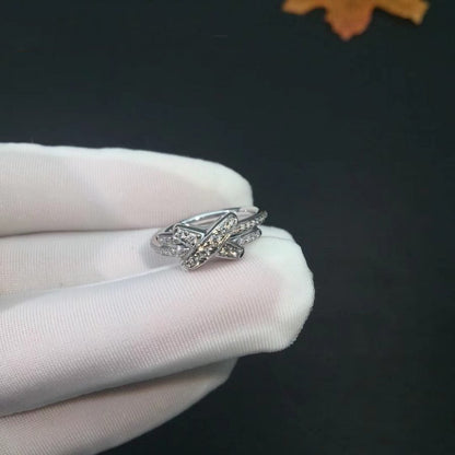 [Clover Jewelry]JEUX DE SILVER DIAMOND RING