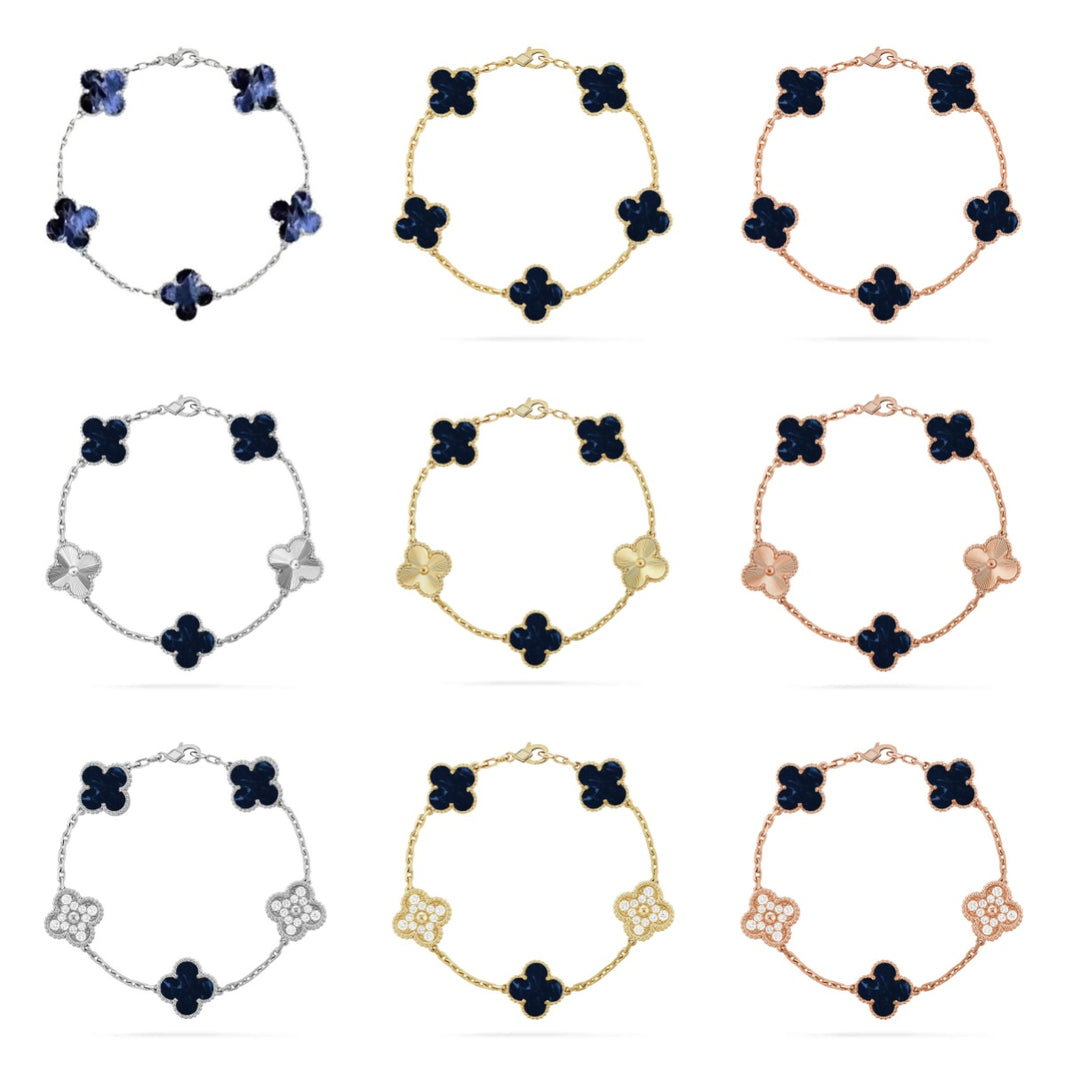 [Clover Jewelry]CLOVER 5 MOTIF PIETERSITE BRACELET COLLECTION