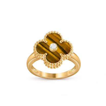 [CLOVER JEWELRY]CLOVER DIAMOND RING GOLD COLLECTION