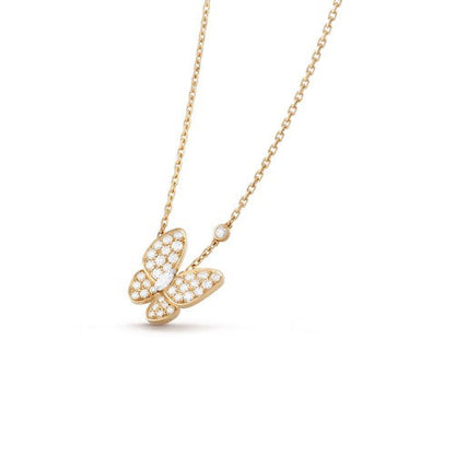 [CLOVER JEWELRY]BUTTERFLY DIAMOND NECKLACE