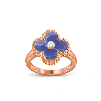 [CLOVER JEWELRY]CLOVER DIAMOND RING ROSE GOLD COLLECTION