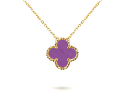 [CLOVER JEWELRY]CLOVER 15MM SINGLE FLOWER NECKLACE COLLECTION