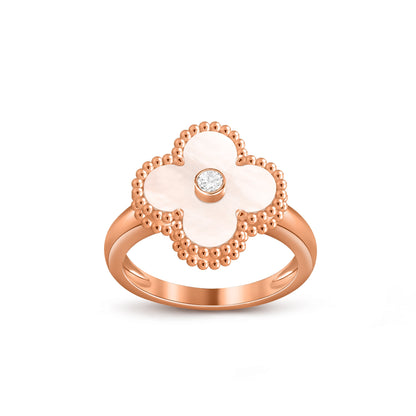 [CLOVER JEWELRY]CLOVER DIAMOND RING ROSE GOLD COLLECTION