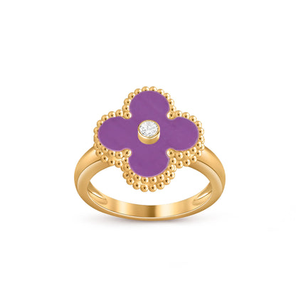 [CLOVER JEWELRY]CLOVER DIAMOND RING GOLD COLLECTION