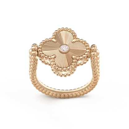 [Clover Jewelry]CLOVER RIVERSIBLE PINK GOLD RING