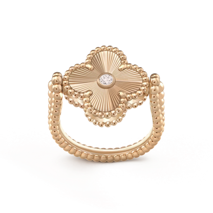 [CLOVER JEWELRY]CLOVER RIVERSIBLE RING GOLD COLLECTION