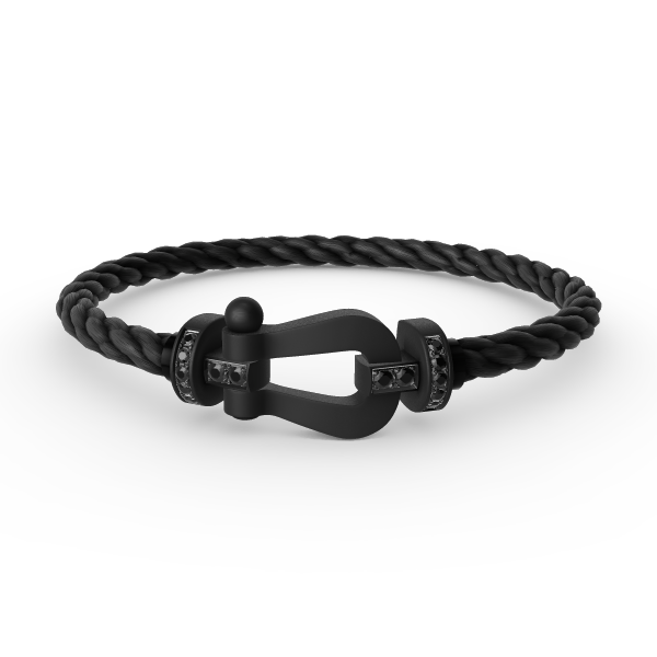 [CLOVER JEWELRY]FORCE LARGE SERIES HORSESHOE BLACK SAMURAI BRACELET