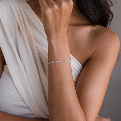Multiple Name Tennis Bracelet