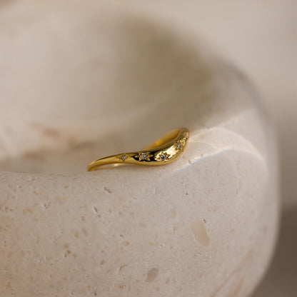 North Star Curve Dome Ring